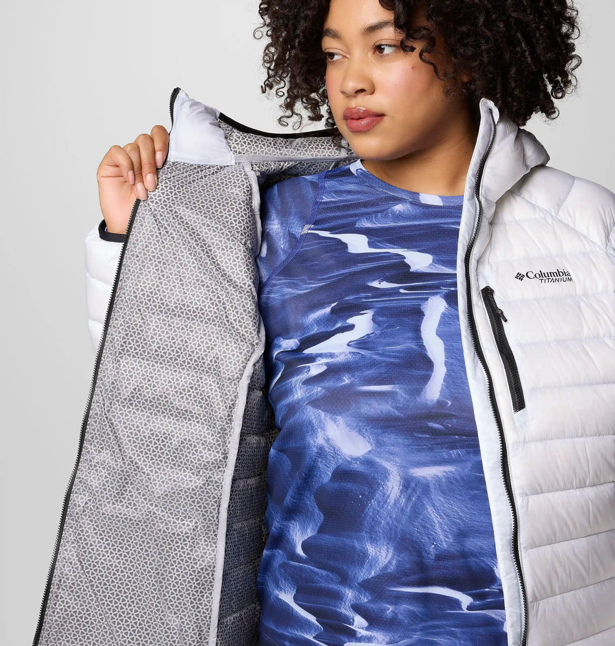 Women's Arctic Crest Down Hooded Jacket - Plus Size