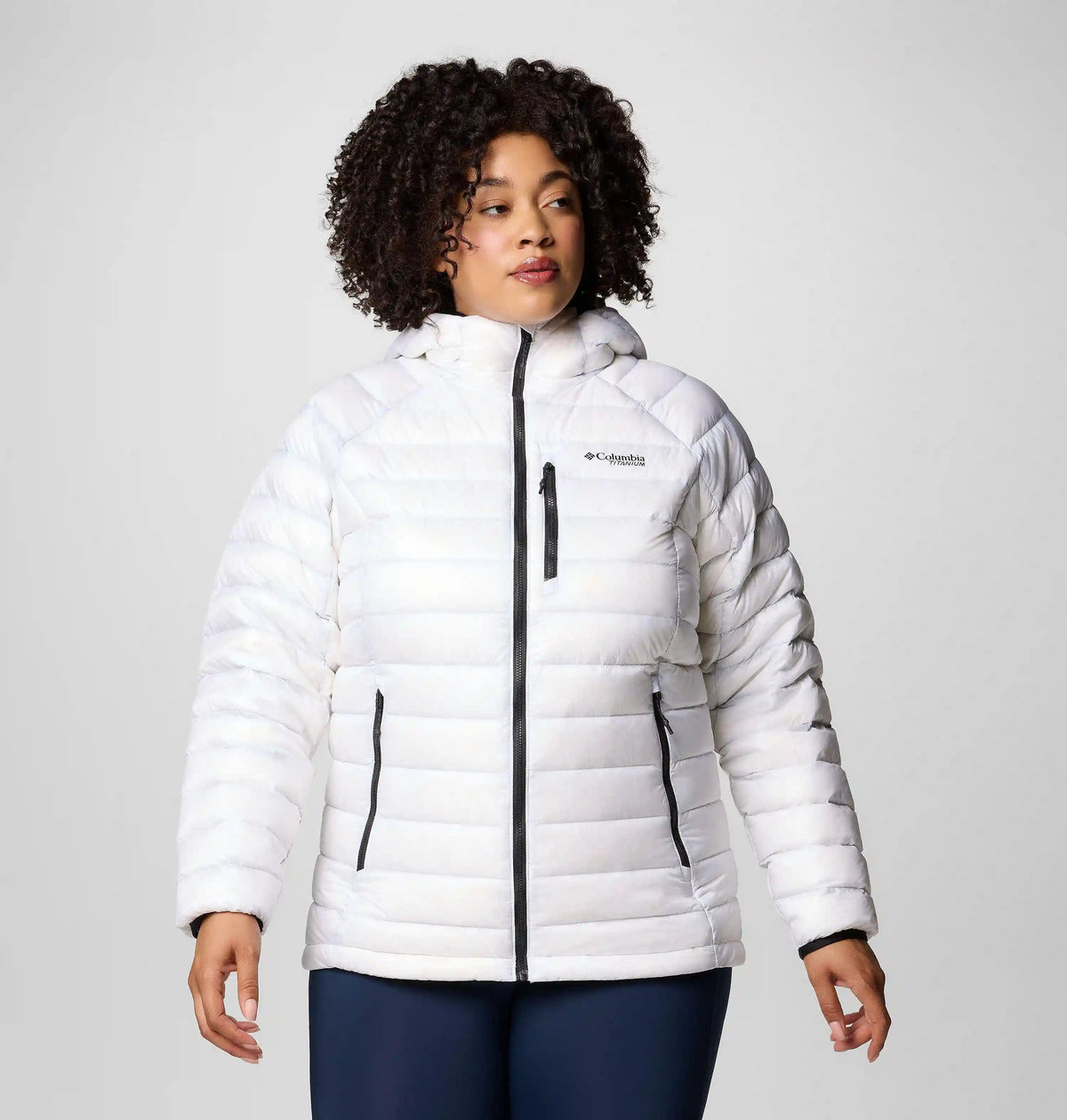 Women's Arctic Crest Down Hooded Jacket - Plus Size