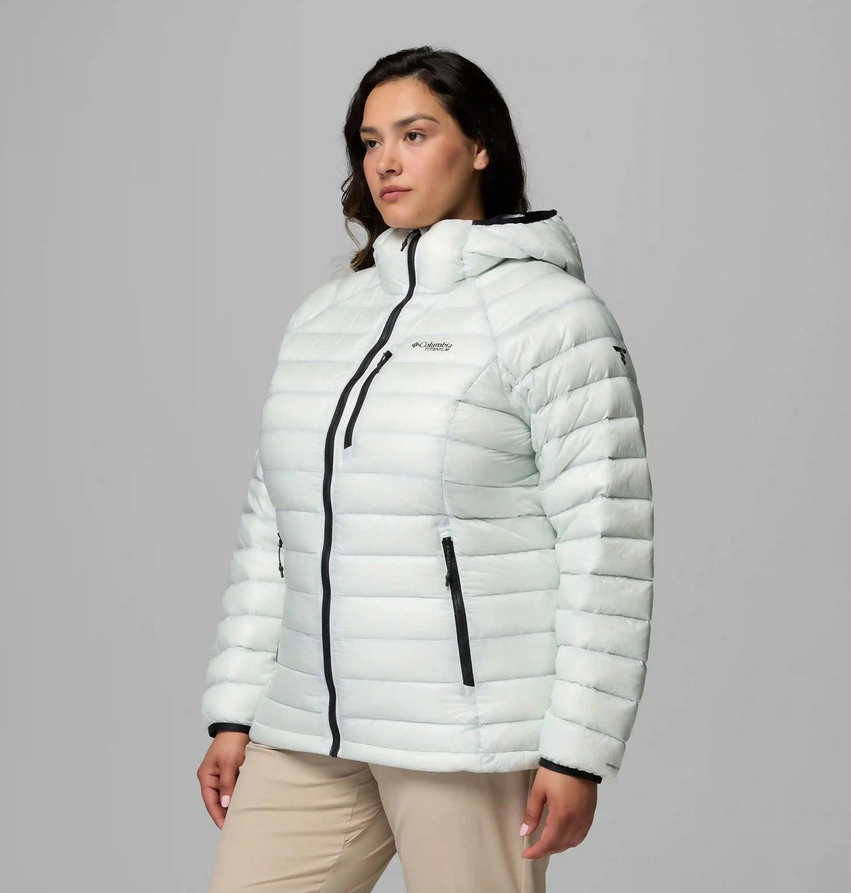 Women's Arctic Crest Down Hooded Jacket - Plus Size