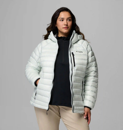 Women's Arctic Crest Down Hooded Jacket - Plus Size