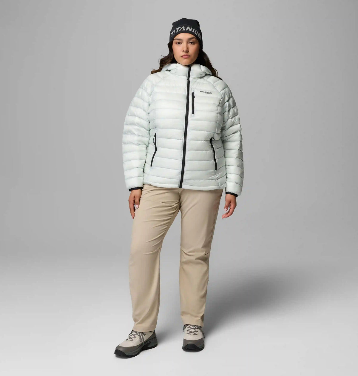 Women's Arctic Crest Down Hooded Jacket - Plus Size