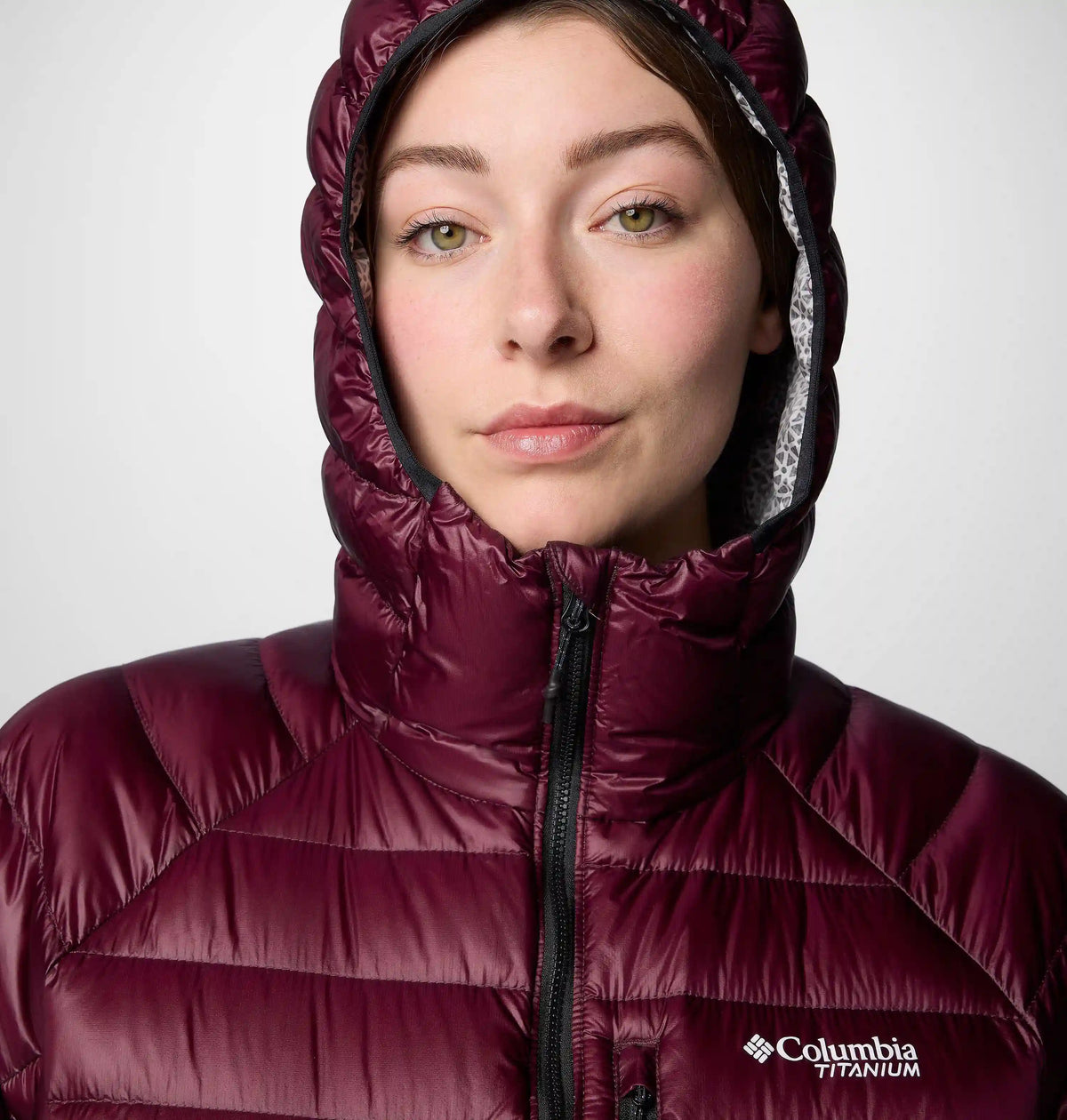 Women's Arctic Crest Down Hooded Jacket - Plus Size