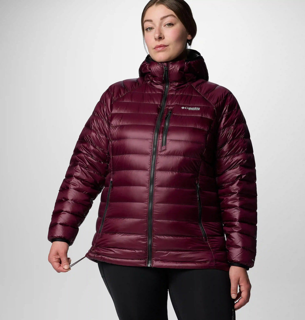 Women's Arctic Crest Down Hooded Jacket - Plus Size