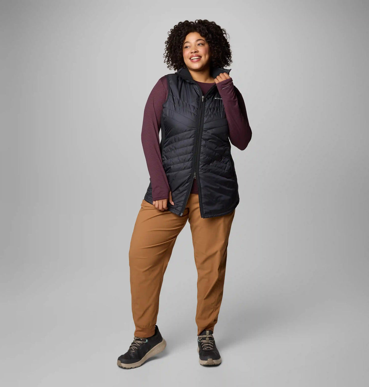 Women's Mix It Around Long Vest II - Plus Size