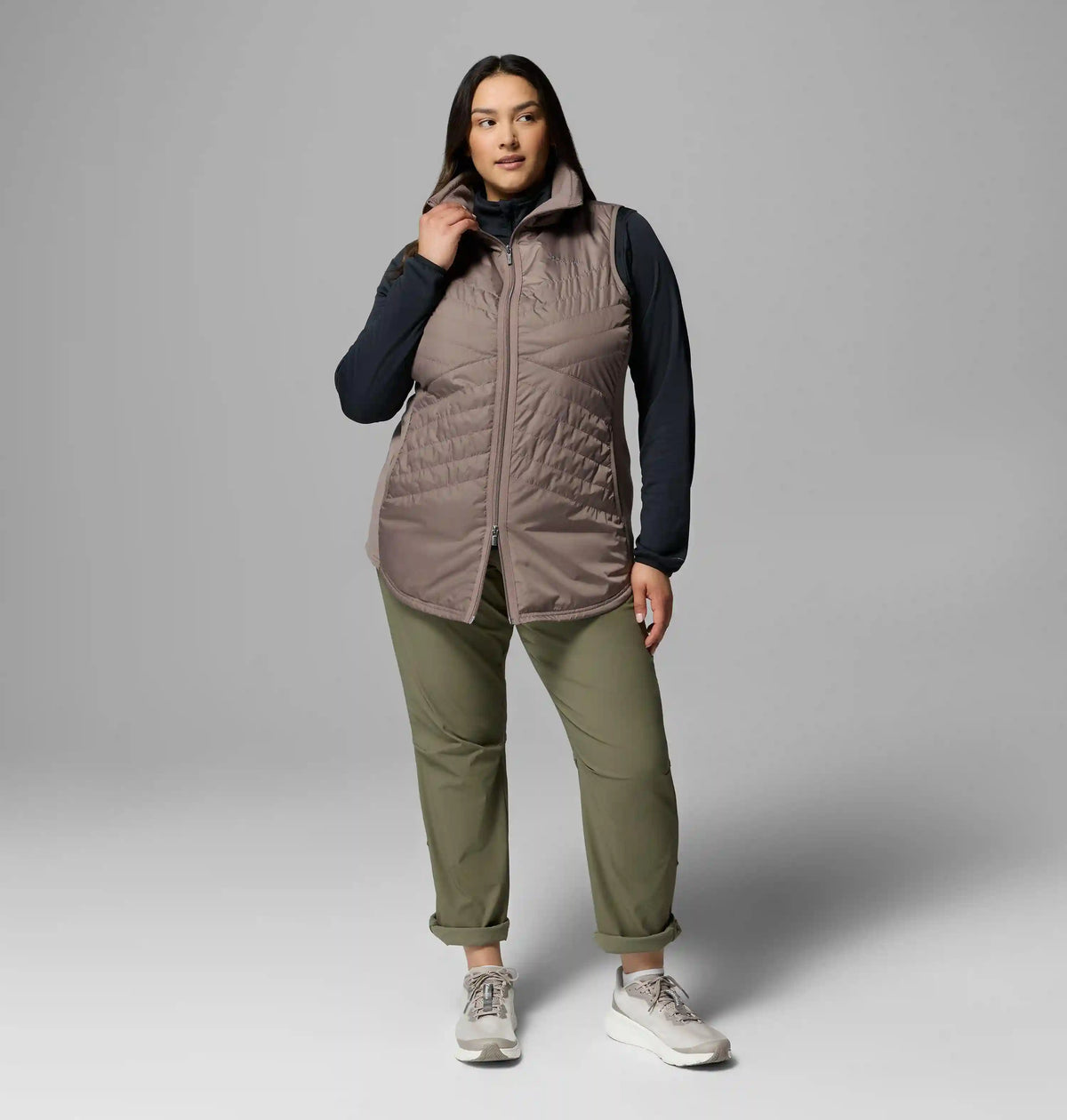 Women's Mix It Around Long Vest II - Plus Size