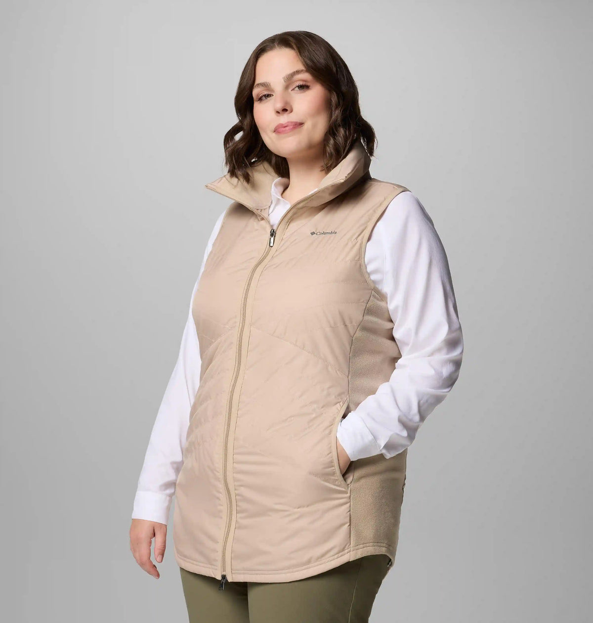 Women's Mix It Around Long Vest II - Plus Size