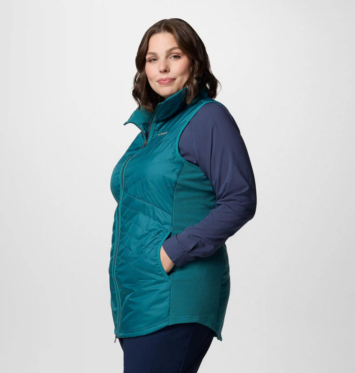 Women's Mix It Around Long Vest II - Plus Size