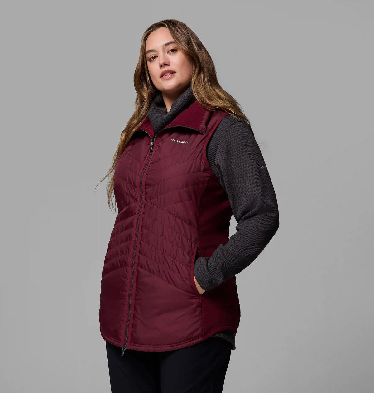 Women's Mix It Around Long Vest II - Plus Size