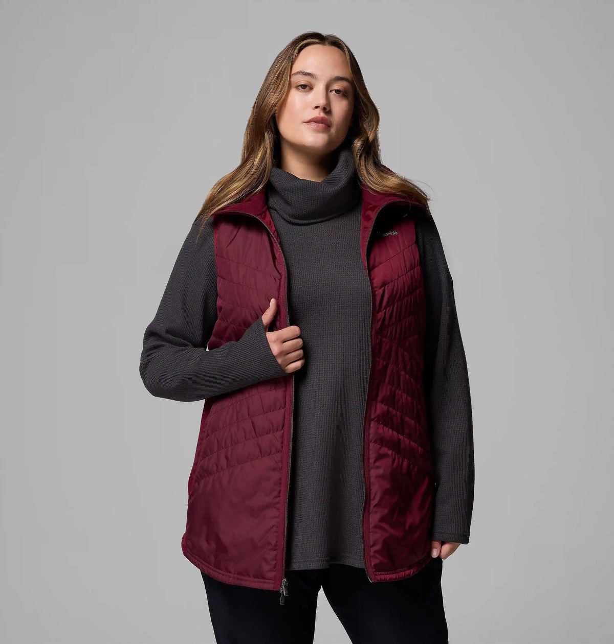 Women's Mix It Around Long Vest II - Plus Size