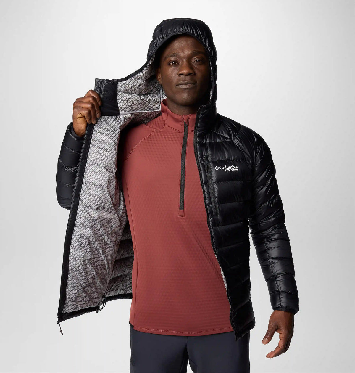 Men's Arctic Crest Down Hooded Jacket