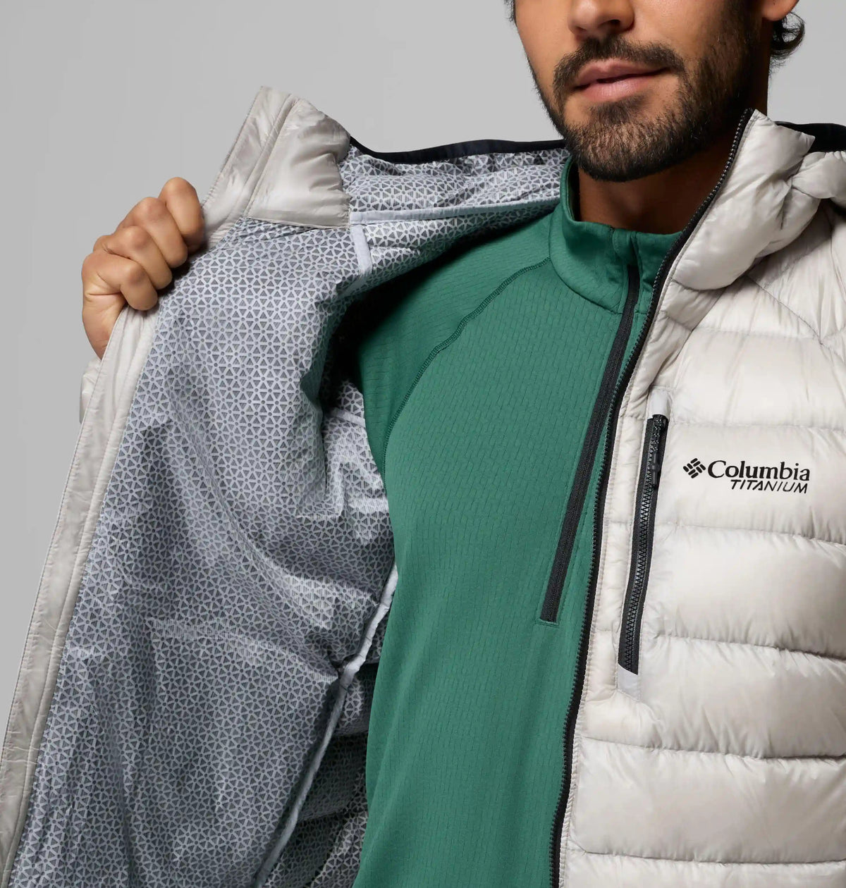 Men's Arctic Crest Down Hooded Jacket