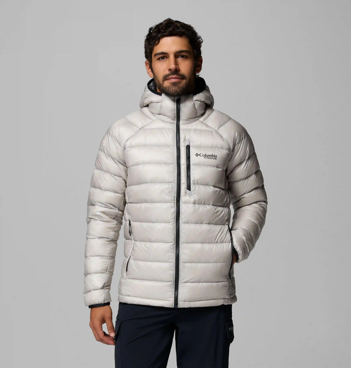Men's Arctic Crest Down Hooded Jacket