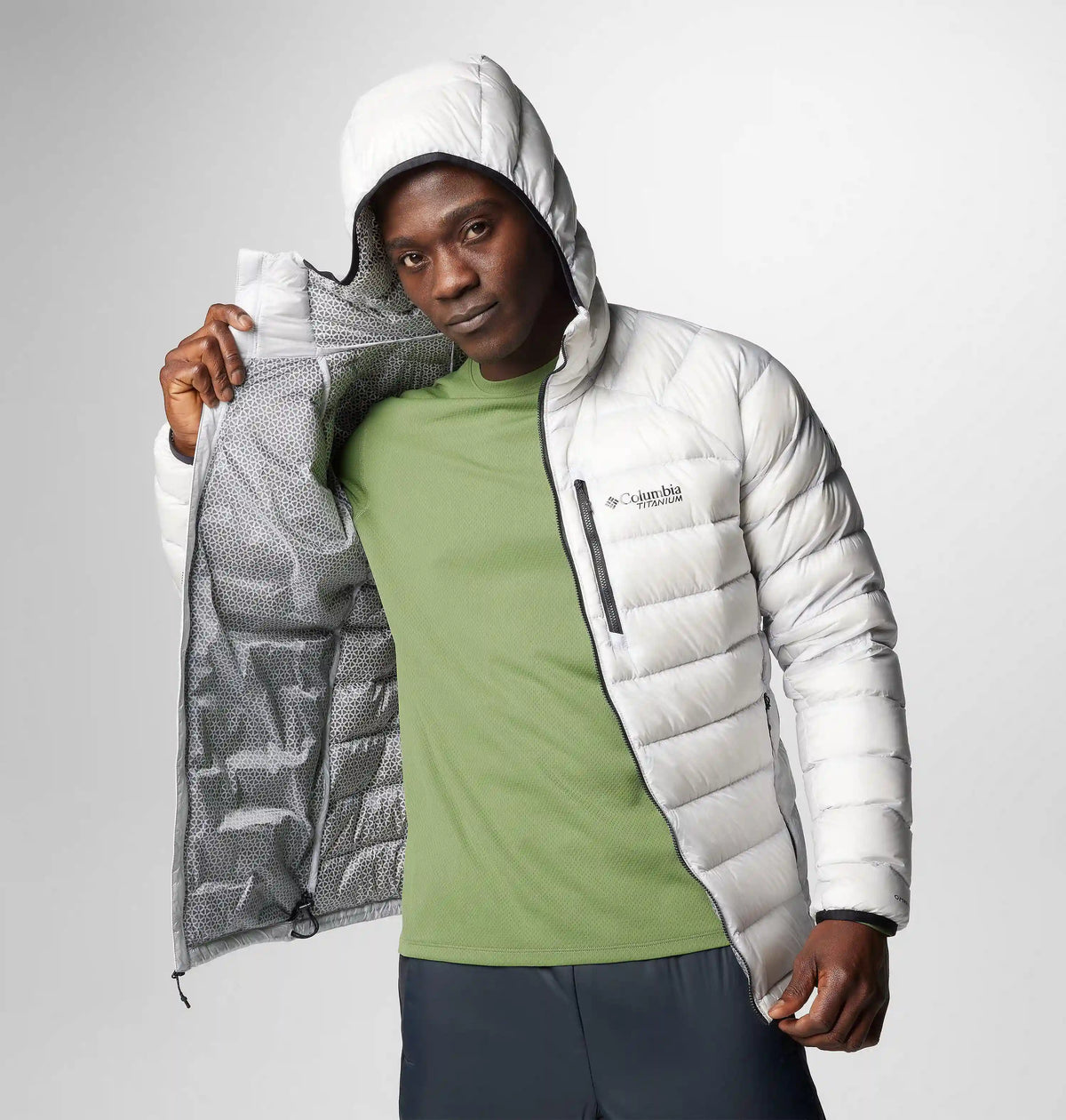 Men's Arctic Crest Down Hooded Jacket