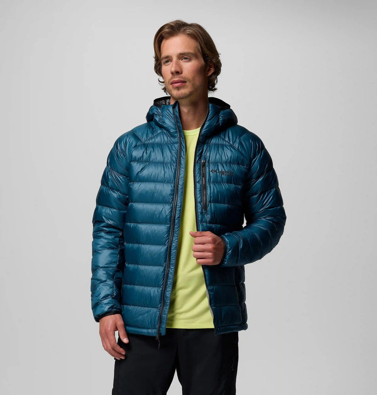 Men's Arctic Crest Down Hooded Jacket