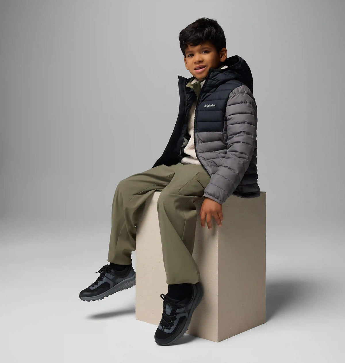 Boys' Powder Lite II Hooded Jacket
