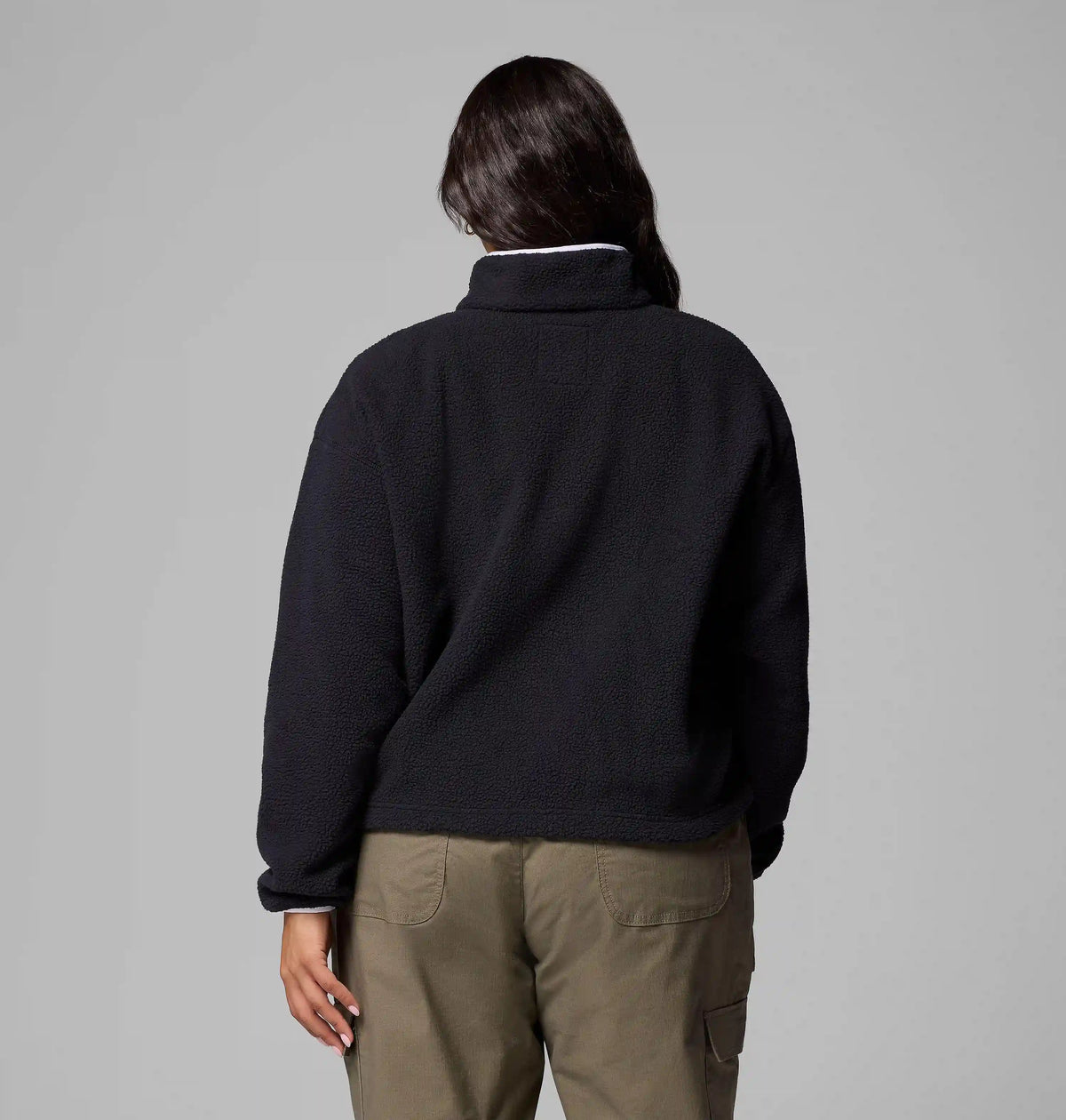 Women's Helvetia II Cropped Half Snap Fleece Pullover - Plus Size