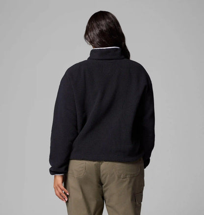 Women's Helvetia II Cropped Half Snap Fleece Pullover - Plus Size