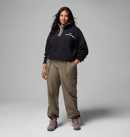 Women's Helvetia II Cropped Half Snap Fleece Pullover - Plus Size