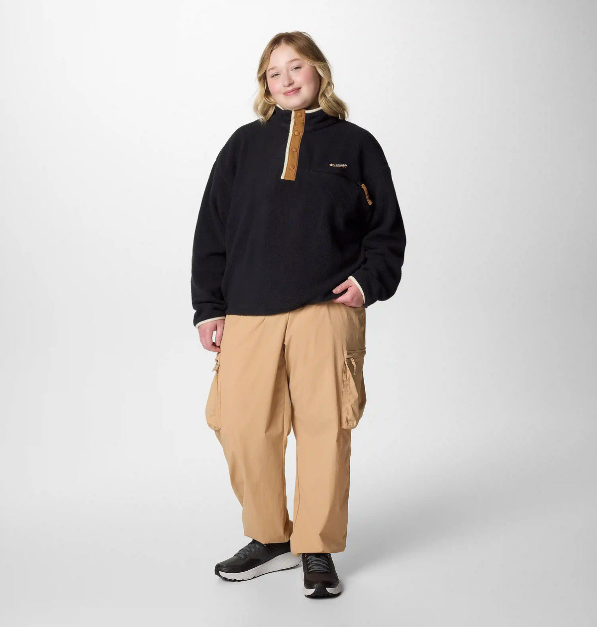 Women's Helvetia II Cropped Half Snap Fleece Pullover - Plus Size