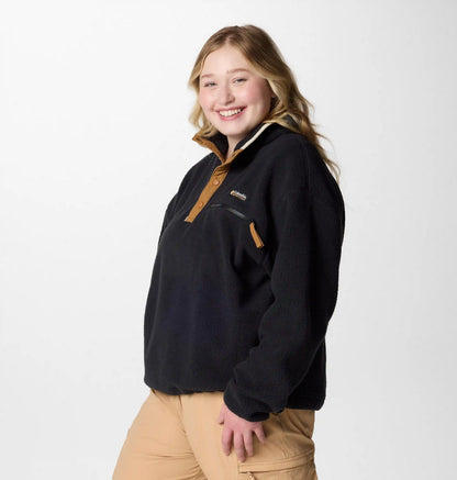 Women's Helvetia II Cropped Half Snap Fleece Pullover - Plus Size