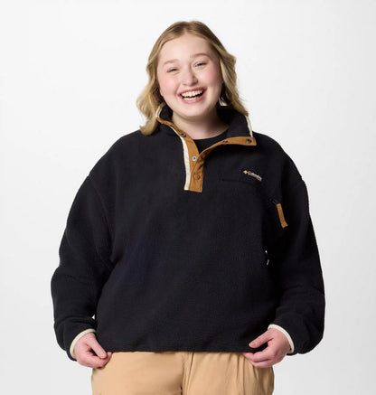 Women's Helvetia II Cropped Half Snap Fleece Pullover - Plus Size