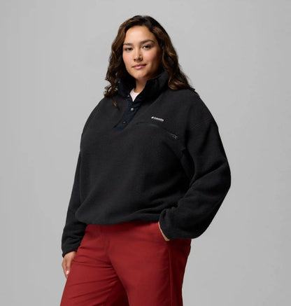 Women's Helvetia II Cropped Half Snap Fleece Pullover - Plus Size