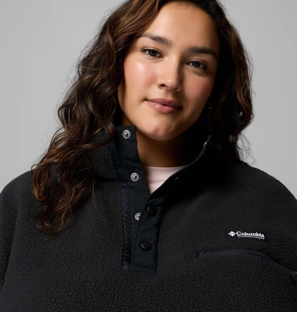 Women's Helvetia II Cropped Half Snap Fleece Pullover - Plus Size