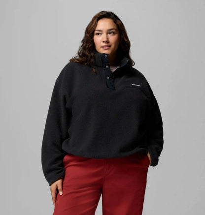 Women's Helvetia II Cropped Half Snap Fleece Pullover - Plus Size