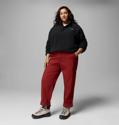 Women's Helvetia II Cropped Half Snap Fleece Pullover - Plus Size