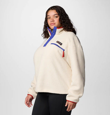 Women's Helvetia II Cropped Half Snap Fleece Pullover - Plus Size