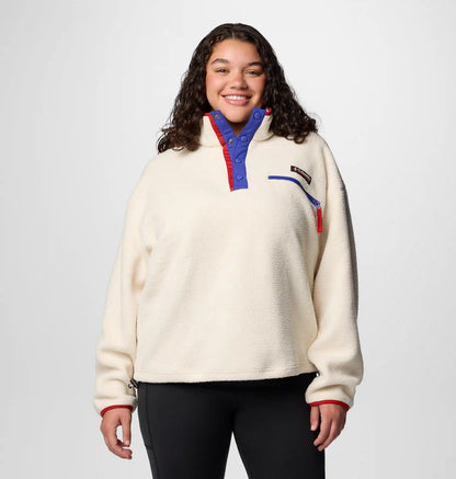 Women's Helvetia II Cropped Half Snap Fleece Pullover - Plus Size