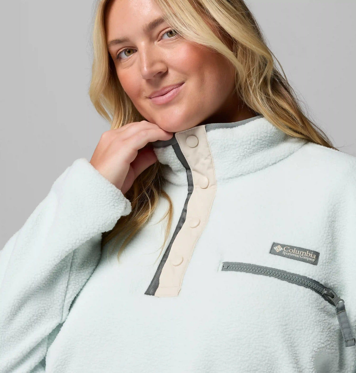 Women's Helvetia II Cropped Half Snap Fleece Pullover - Plus Size