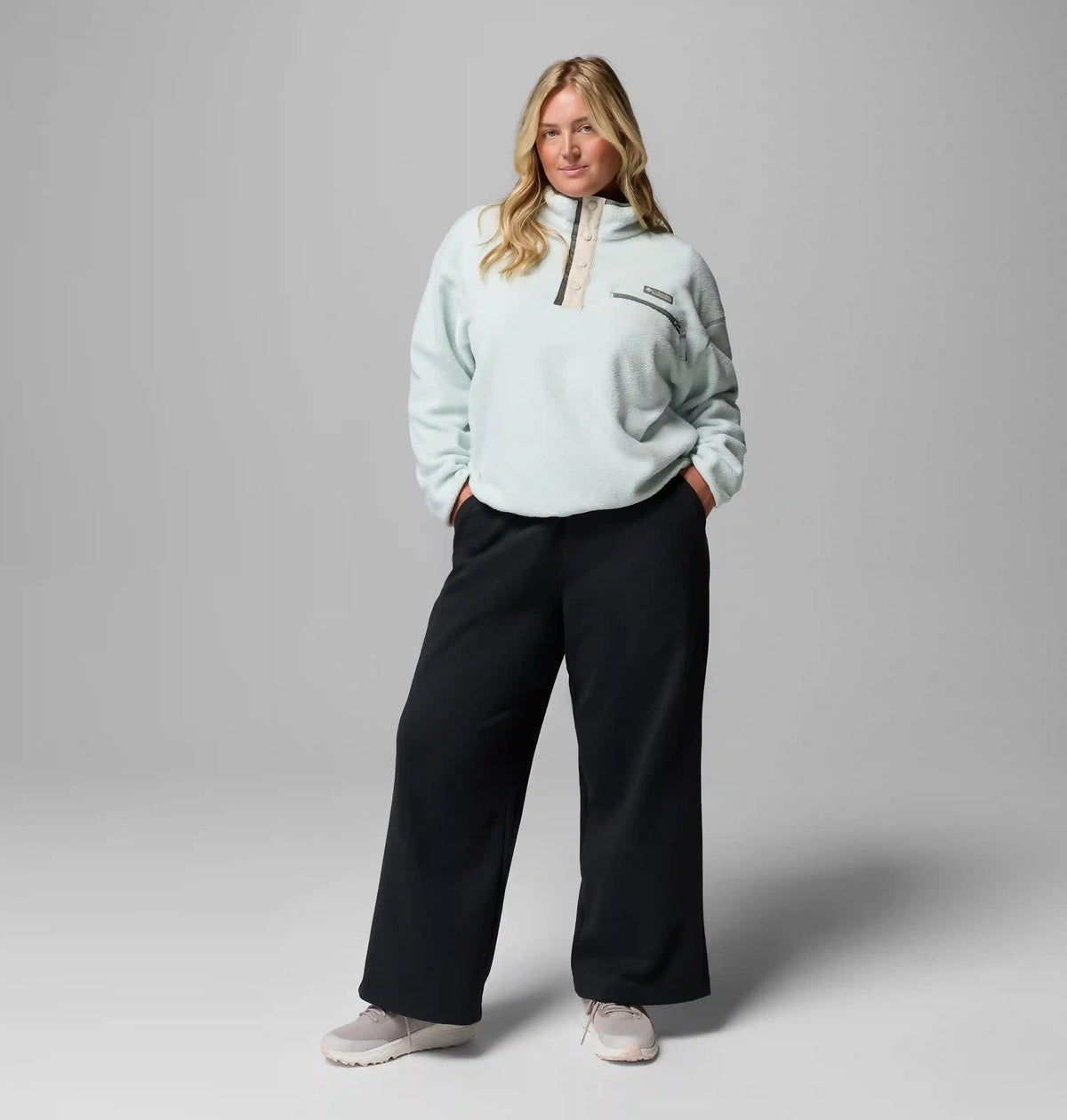 Women's Helvetia II Cropped Half Snap Fleece Pullover - Plus Size