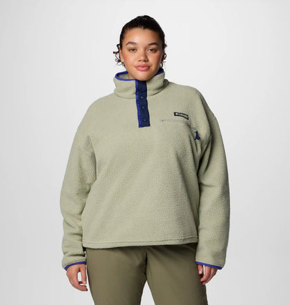 Women's Helvetia II Cropped Half Snap Fleece Pullover - Plus Size