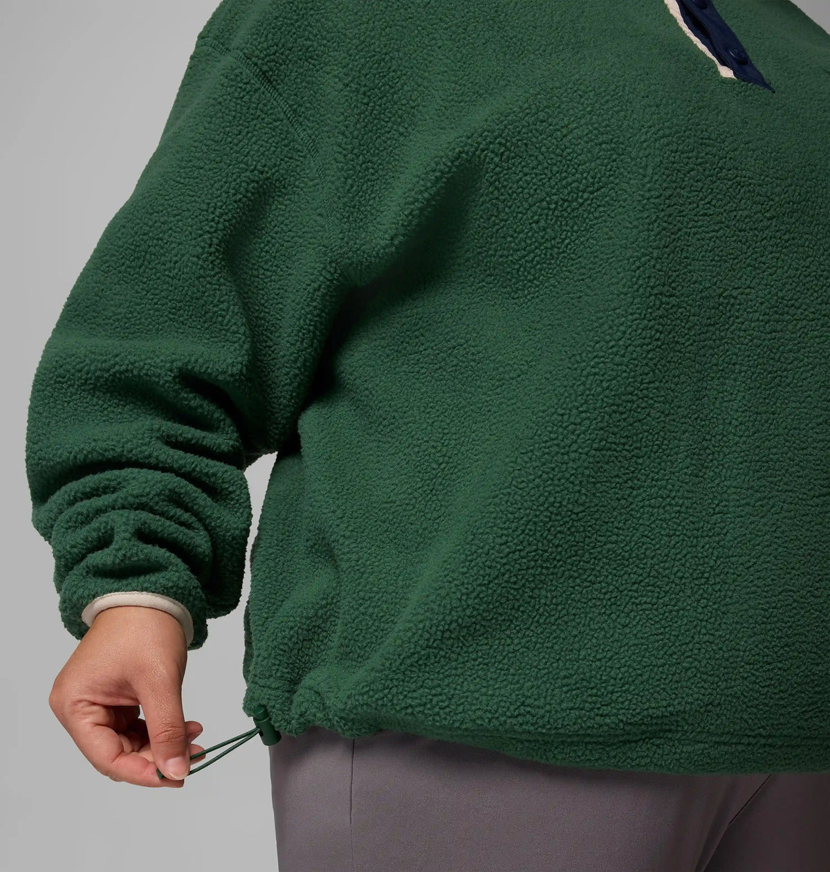 Women's Helvetia II Cropped Half Snap Fleece Pullover - Plus Size