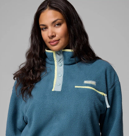 Women's Helvetia II Cropped Half Snap Fleece Pullover - Plus Size