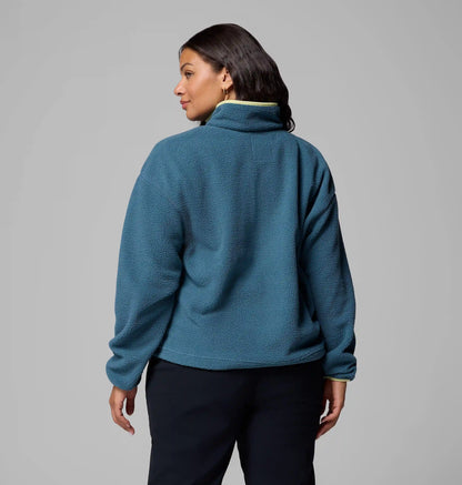 Women's Helvetia II Cropped Half Snap Fleece Pullover - Plus Size