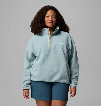 Women's Helvetia II Cropped Half Snap Fleece Pullover - Plus Size