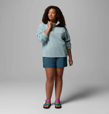 Women's Helvetia II Cropped Half Snap Fleece Pullover - Plus Size