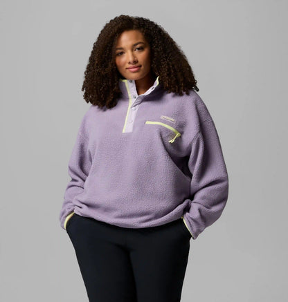 Women's Helvetia II Cropped Half Snap Fleece Pullover - Plus Size