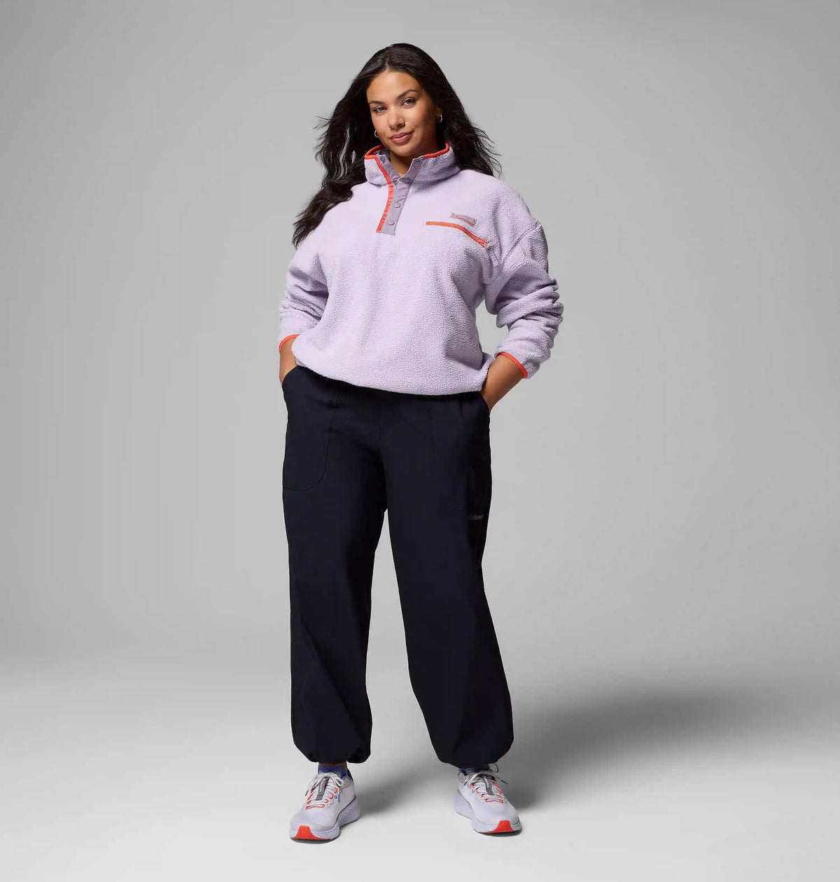 Women's Helvetia II Cropped Half Snap Fleece Pullover - Plus Size