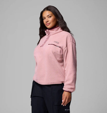 Women's Helvetia II Cropped Half Snap Fleece Pullover - Plus Size