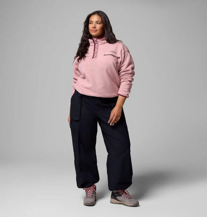 Women's Helvetia II Cropped Half Snap Fleece Pullover - Plus Size