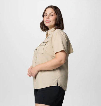 Women's PFG Bahama Short Sleeve Shirt - Plus Size