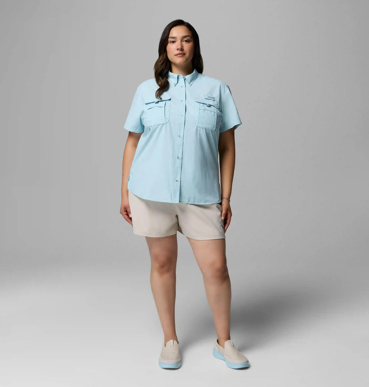 Women's PFG Bahama Short Sleeve Shirt - Plus Size