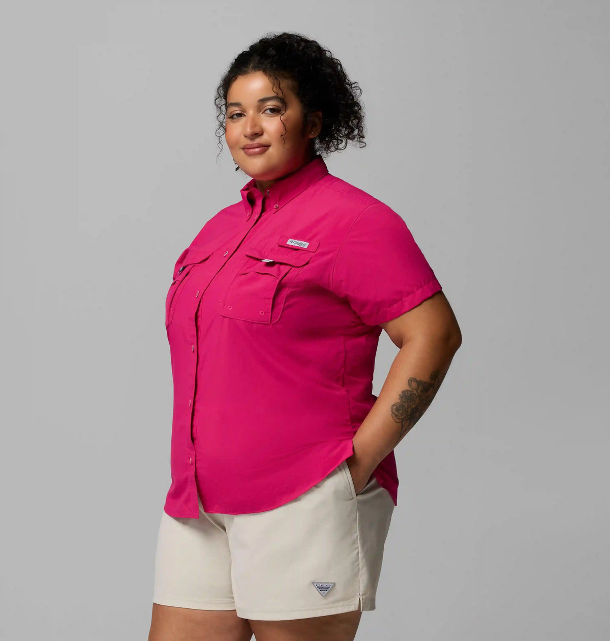 Women's PFG Bahama Short Sleeve Shirt - Plus Size