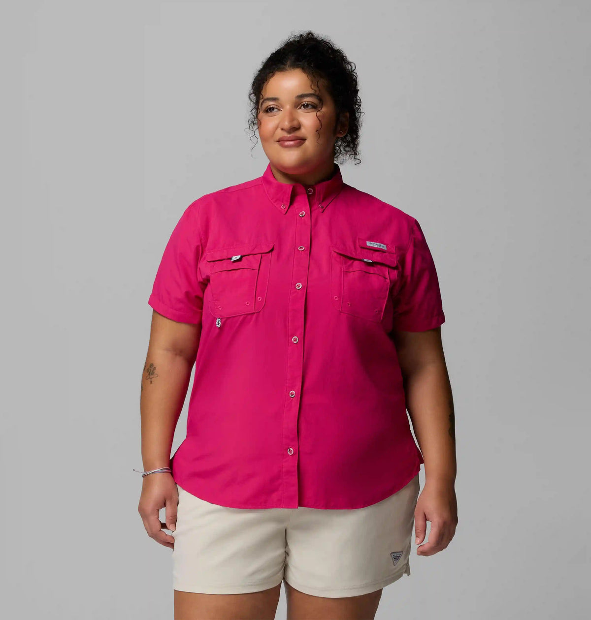 Women's PFG Bahama Short Sleeve Shirt - Plus Size