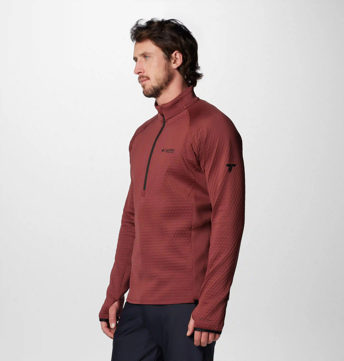 Men's Crystal Leaf Omni-Heat Helix Half Zip Pullover