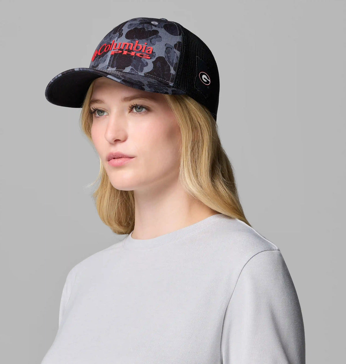 Collegiate PHG Camo Mesh Ball Cap - Georgia