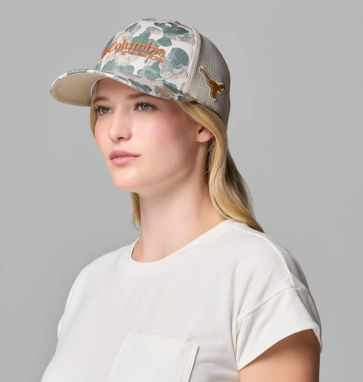 Collegiate PHG Camo Mesh Ball Cap - Texas